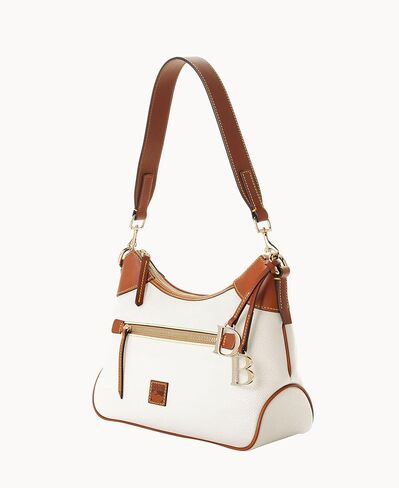 أكياس الكتف Dooney & Bourke للنساء ، حقيبة Hobo Leather Leather مع سحر in Kuwait