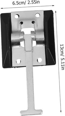 AmoSfun T-style Door Door Catch حامل لـ RV Trailer Metal Door Hook Keeper Strady Carbon Steel مع طلاء الزنك للعربة والاستخدام في المنزل in Kuwait
