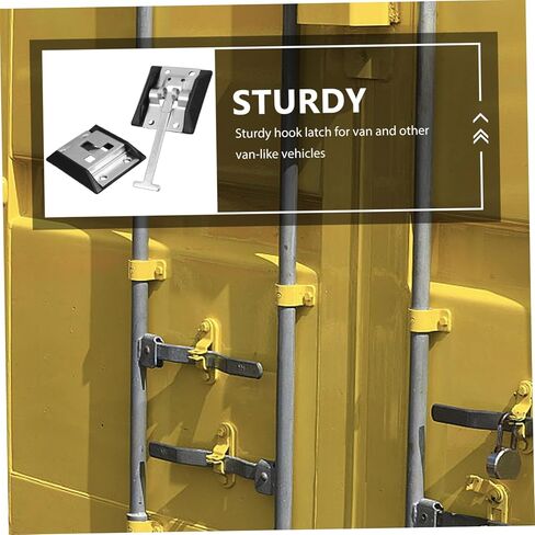 AmoSfun T-style Door Door Catch حامل لـ RV Trailer Metal Door Hook Keeper Strady Carbon Steel مع طلاء الزنك للعربة والاستخدام في المنزل in Kuwait