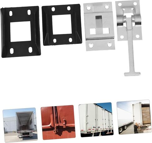 AmoSfun T-style Door Door Catch حامل لـ RV Trailer Metal Door Hook Keeper Strady Carbon Steel مع طلاء الزنك للعربة والاستخدام في المنزل in Kuwait