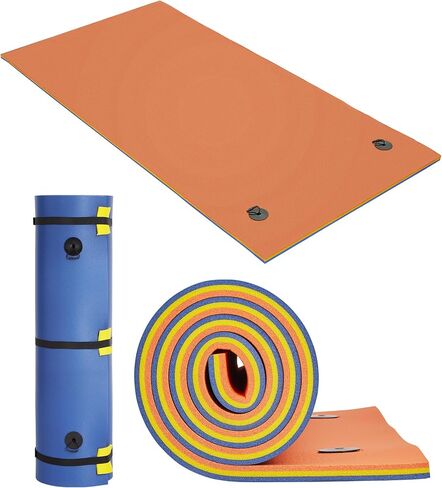 Lily Pad Floating Mat for Lake & Pool, 8'/9'/12' Extra Large Floating Water Mat, 3-Layer Tear-Resistant XPE Foam Suitable for Adults and Kids in Saudi Arabia
