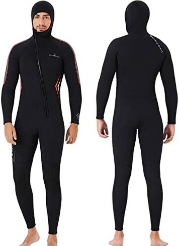 2021 Zip Front Wetsuit 3mm Men Scuba Scuba Suit Suit Wit Pucit for Bold Water Jump for Wens Winter 3XL in Saudi Arabia