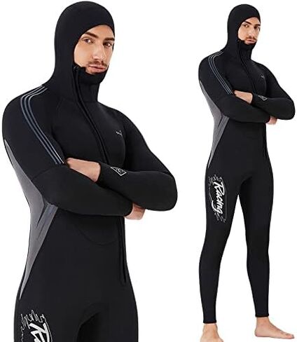 2021 Zip Front Wetsuit 3mm Men Scuba Scuba Suit Suit Wit Pucit for Bold Water Jump for Wens Winter 3XL in Kuwait