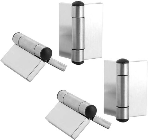 ZJchao Spring Hinge, Self Closing Door Hinges Self Closing 4pcs Stainless Steel Spring Automatic Door Closer for Cabinet Wardrobe in Saudi Arabia