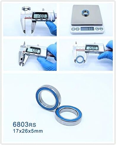 منتجات نقل الطاقة 6901RS 6702RS 6902RS 6802RS 6803RS DEER GROOVE BALLE التي تحمل ABEC-3 10PCS RC CAR TRUCKS RACING BELLINGS 2RS for 1/10 1/8 Ball Bearings (Blue Sealed ، 6902RS) in Kuwait