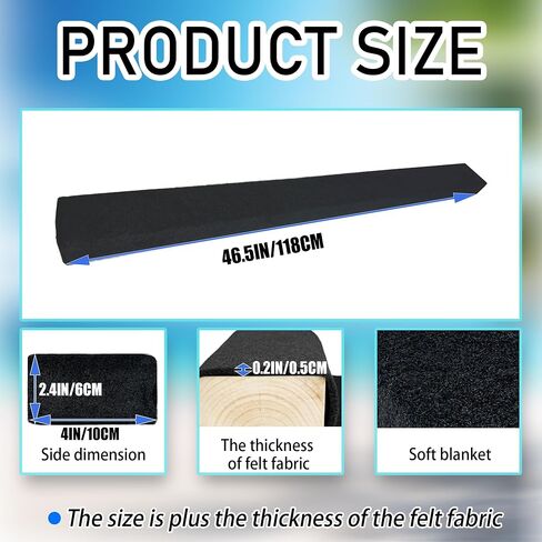 2PCS 2" X 4" X 4' Boat Trailer Bunk Boards, Carpeted Boat Trailer Bunks with Soft Carpet & Marine Grade Lumbed, Boat Trailer Guides Protect Boat During Towing, Black in Saudi Arabia