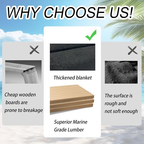 2PCS 2" X 4" X 4' Boat Trailer Bunk Boards, Carpeted Boat Trailer Bunks with Soft Carpet & Marine Grade Lumbed, Boat Trailer Guides Protect Boat During Towing, Black in Saudi Arabia