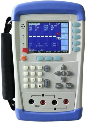 محمولة DC Low Resistance Tester DC Milliohm Meter Micro Ohmmeter مع نطاق تعويض درجة الحرارة 0 ～ 80 درجة مئوية نطاق 10μΩ ～ 20mΩ للمحول ، المحث ، المحرك ، مقاومة لفائف الانحراف in Saudi Arabia