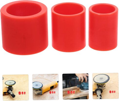 PRETYZOOM 3pcs Plastic Wheel Chuck Adapter to Bushing Reducer for Bench Grinding and Sanding Applications Versatile and Lightweight Conversion Tool for Metalworking and Woodworking in Saudi Arabia