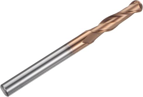 Harfington Ball Love End Mill 2 Flute 1/4 "Diameter 1/4" Shank Tungsten Carbide Spiral CNC Router Bits 1-1/8 in Saudi Arabia