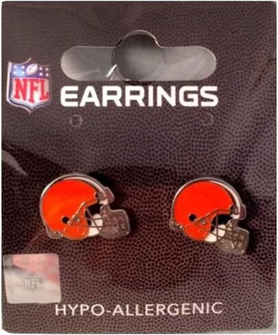 Aminco NFL Cleveland Browns Logo Post Earrings in Saudi Arabia
