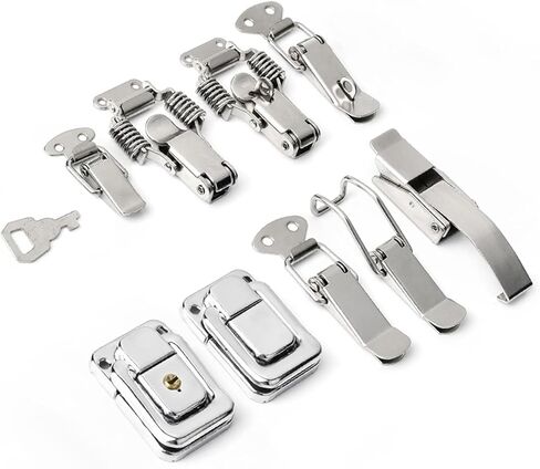 5Pcs J108 Hardware Cabinet Boxes Spring Loaded Latch Catch Toggle Mild Steel in Saudi Arabia