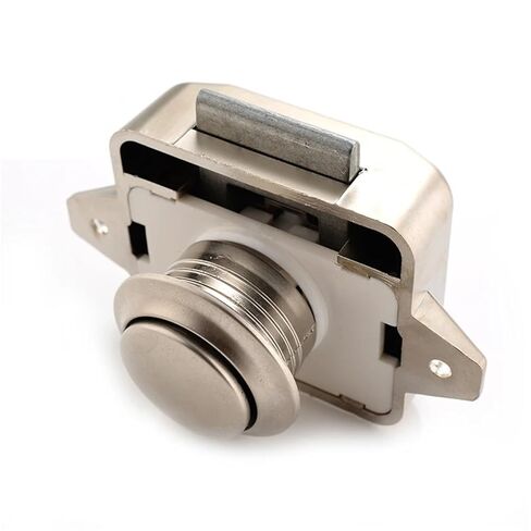 20Pcs Big-Pearl Nickel Camper Car Lock 20mm Push Lock for RV Yacht Furniture Door Hardware Cabinet Drawer Locks Handles Lock in Kuwait