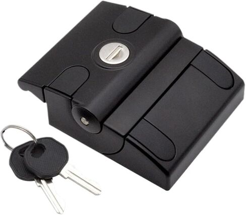 Black MS901-2 Zinc Alloy Door Lock Iron Fence Lock Refit Vehicle Tool Box Frame Lock Fence Car Collision Lock 1Pcs in Saudi Arabia