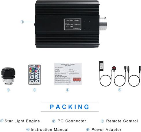 AMKI DMX 90W مصباح المصدر سائق محرك محرك عن بعد/التحكم في مربع النجوم مربع مربع التحكم عن بُعد ، تواصل مع وحدة فك ترميز وحدة التحكم DMX512 in Kuwait
