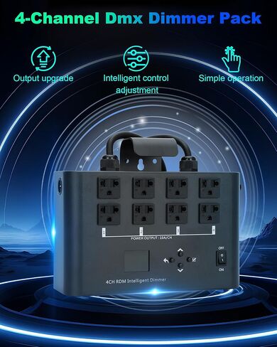 ترقية حزمة DMX/RDM باهتة ، 4 قنوات DMX512 باهتة حزمة مناسبة للتحكم في إضاءة المرحلة (سطوع التحكم/التبديل) in Kuwait