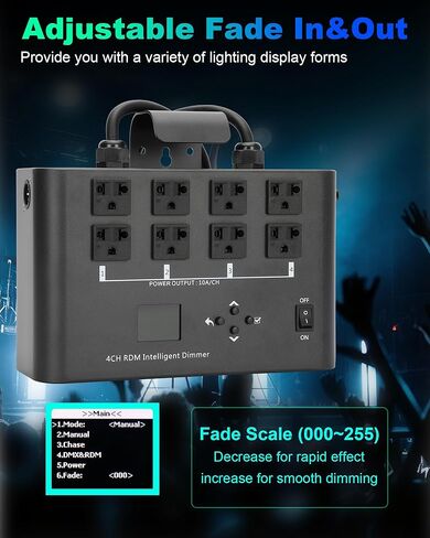 ترقية حزمة DMX/RDM باهتة ، 4 قنوات DMX512 باهتة حزمة مناسبة للتحكم في إضاءة المرحلة (سطوع التحكم/التبديل) in Kuwait