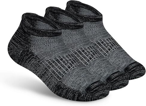 Orthofeet Low Cut Non-Binding Non-Constrictive Circulation Seam Free Black Socks, 3 Pack in Saudi Arabia