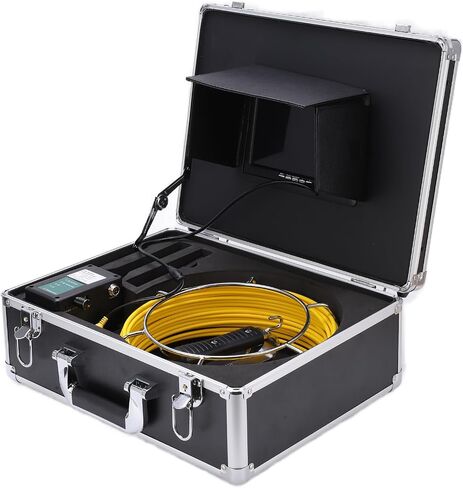 مجموعة 1000TVL منظار المنظار الصناعي مع مسبار مدبب ، زاوية عرض واسعة 145 درجة ، 12pcs مصابيح LED لنظام فحص الأنابيب ، وظيفة DVR ، بطارية 4500 مللي أمبير في الساعة (قابس الولايات المتحدة 20M) in Saudi Arabia