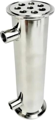 Condenser Dephlegmator 2" OD64mm,Tri-clamp Dephlegmator/Distillation Condenser with 1/4" Female Thread,Lenght 400mm,Reflux SS304 in Saudi Arabia