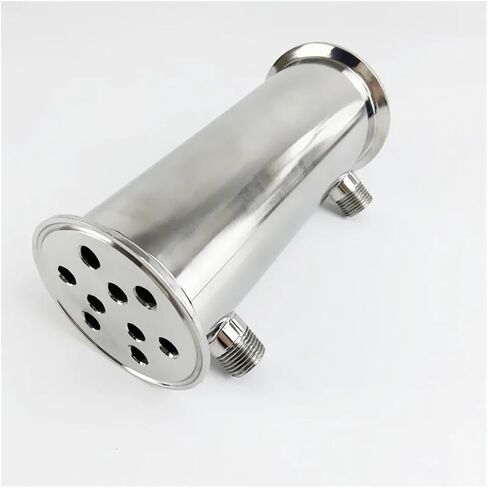 Condenser Dephlegmator 3" 76mm(OD91mm) Dephlegmator with 1/2" Male Or Female Thread,Reflux,Distiller Condenser.Length 200mm,Stainless Steel 304(Female Thread) in Saudi Arabia