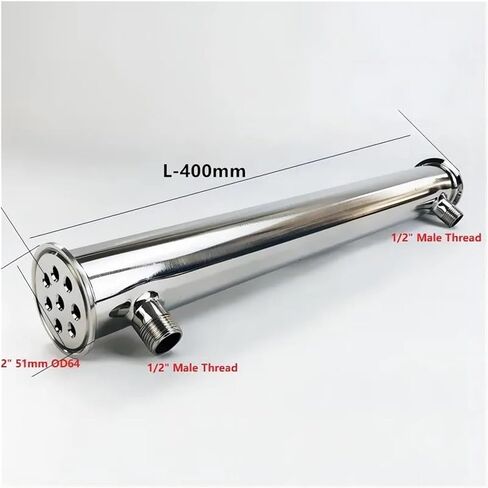 مكثف Dephlegmator 2 "51mm (OD64mm) مكثف التقطير ، الارتجاع ، dephlegmator. in Saudi Arabia