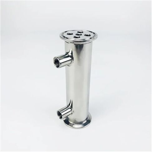 Dephlegmator المكثف 1.5 "38 مم （OD50.5 مم） dephlegmator ، الارتجاع ، مكثف التقطير مع فقي أنثى 1/4 بوصة ، طول 150 مم ، الصلب الصحية 304 in Saudi Arabia