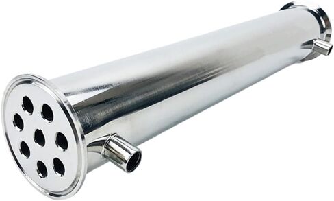 Condenser Dephlegmator 2.5"(63mm) OD77.5, Sanitary Dephlegmator/Distillation Condenser,8 Pipes Inside/ID 10mm,Lenght 400mm,1/4" Reflux, SS304 in Saudi Arabia
