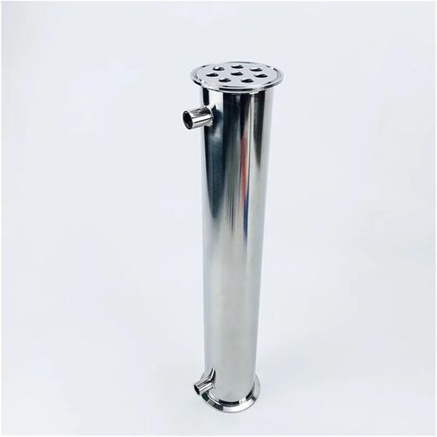 Condenser Dephlegmator 2.5"(63mm) OD77.5, Sanitary Dephlegmator/Distillation Condenser,8 Pipes Inside/ID 10mm,Lenght 400mm,1/4" Reflux, SS304 in Saudi Arabia