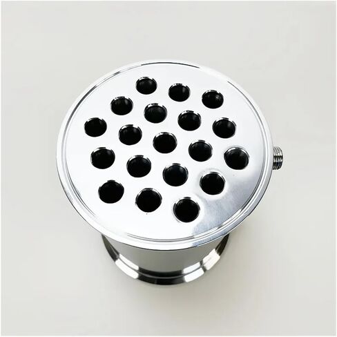 Dephlegmator المكثف 6 "OD166.7 مم ، dephlegmator الصحية مع خيط الذكور 1/2" ، الجزر ، مكثف التقطير ، 19 أنابيب في الداخل ، lenght 200mm ، ss304 in Saudi Arabia