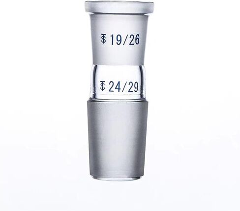 24 * 19/19 * 14/29 * 24/19 * 24/24 * 29 Glass Distillation Adapter, Distillation Head, Used for Distillation Unit Standard Mouth(19 to 14 type-2) in Saudi Arabia