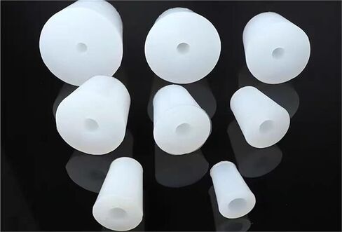 Silicone plug with hole resistance, acid and alkali food grade solid silica gel red wine bottle stopper tube plug with hole(No.14 1pc) in Saudi Arabia
