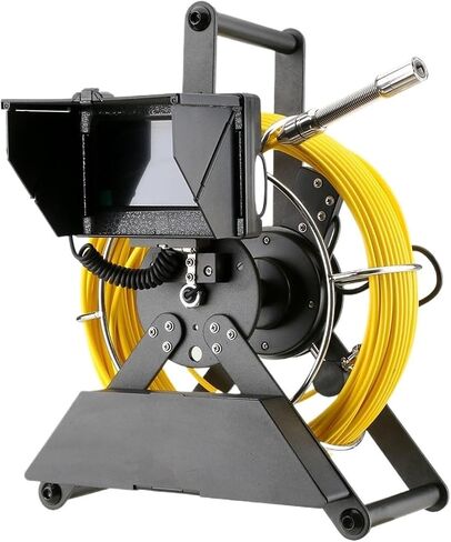 Drain Inspection Camera Sewer Pipe Inspection Camera Sewer Drain Industrial Endoscope IP68 5600MHA 4.3'' IPS Color Monitor in Saudi Arabia