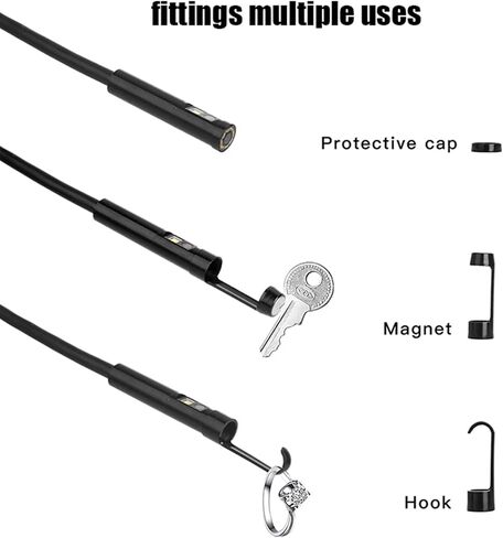 Dual-Lens Industrial Endoscope Camera with 4.3-Inch Screen, High-Definition 1080P Pipeline Detection Camera, Suitable for Vehicle Maintenance and Domestic Pipeline Detection,10M,5.5mm in Saudi Arabia