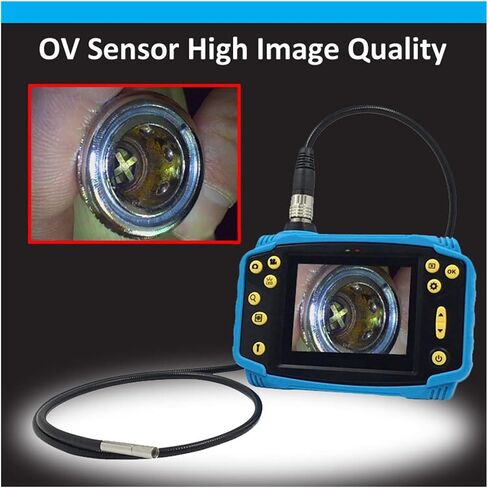 Endoscope Inspection Camera 5.5/8.5 MM Original Industrial Endoscope Inspecting Automotive Monitor Borescope Vehicle Diagnostic Tool with 6 Adjustable Light in Saudi Arabia