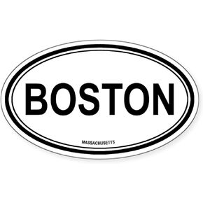 Cafepress Boston (Massachusetts) ملصق مصد أو بيضاوي للسيارة in Saudi Arabia