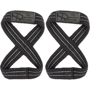 Deadlift Straps - Figure 8 Weightlifting Straps for Powerlifting, Bodybuilding, Strongman – Heavy Duty Grip Support Wrist Wraps for Men & Women in Saudi Arabia