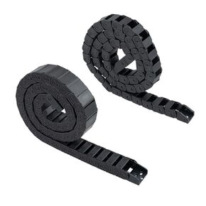 Cable Drag 7x7 10x20 10x10 15x20 15X50 18x37 Plastic Towline Nylon Chain Wire Carrier with End Connector for CNC Router Machine(18x37 Open) in Saudi Arabia