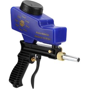 Air Sand Gun, Portable Sandblaster Gun Kit Sand Kit Portable Gravity Type Anti Pneumatic Sandblasting Remove Spot Blue in Kuwait