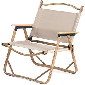 Portable Folding Chair Wood Folding Camping Chair Oxford Cloth Portable Fishing Chair Outdoor Seat Picnic BBQ Beach Leisure Chair Adjustable Folding Chair(B,62x52x43cm) in Saudi Arabia