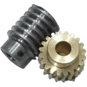 Pinion Gear 1 Set 1 Module 20T Copper Worm Gear 1:20 Ratio Reducer Transmission Gear 5mm Inner Hole Spur Gear for Shaft in Saudi Arabia