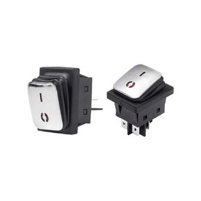 2Pcs Black DC 30A/36V ON/Off Boat Rocker Toggle Switch 4 Pins with LED Light in Saudi Arabia