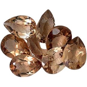 واحد 10x7 10mm × 7mm pear Golden Topaz Gemstone Gem Stone EBS9533/8625 in Kuwait