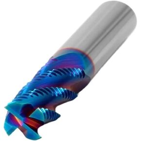 Roughing End Mill Solid HRC65 Carbide 4 Flutes Milling Cutter for Steel Iron Wood CNC Machining Metal Tool 3 6mm 7 8 10 12 18 20(10 PCS,16X45X16X100) in Kuwait