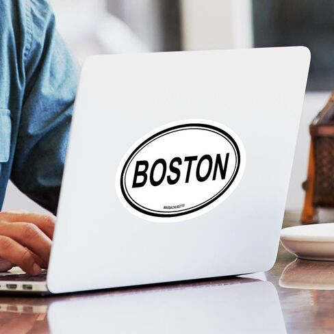 Cafepress Boston (Massachusetts) ملصق مصد أو بيضاوي للسيارة in Kuwait