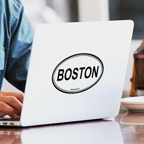 Cafepress Boston (Massachusetts) ملصق مصد أو بيضاوي للسيارة in Kuwait
