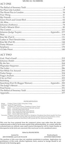 Sweeney Todd: Vocal Score in Saudi Arabia