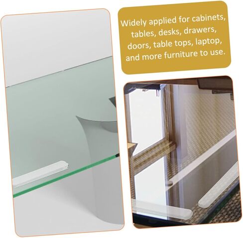 NUOBESTY 30pcs Glass Table Bumper Strips Cabinet Door Bumpers Easy Stick Design in Saudi Arabia