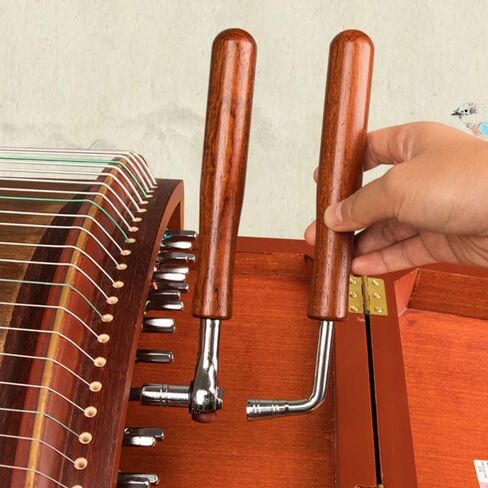 FAVOMOTO Wooden Guzheng Tuning Wrench, Professional Zither Tuner Spanner Guzheng Tuner String Instrument Tool Tuning Accessory for Musical Instruments in Saudi Arabia