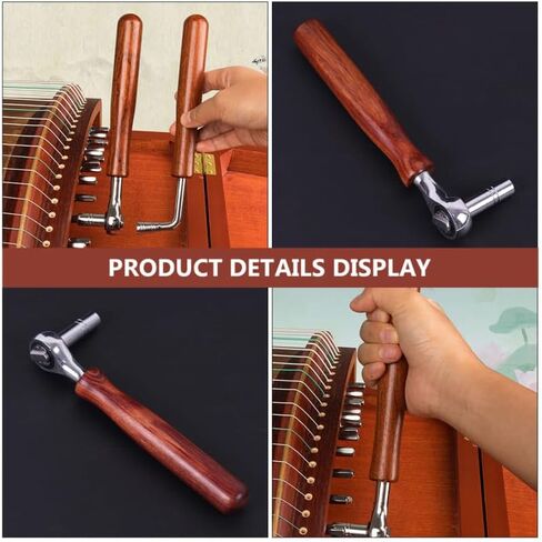 FAVOMOTO Wooden Guzheng Tuning Wrench, Professional Zither Tuner Spanner Guzheng Tuner String Instrument Tool Tuning Accessory for Musical Instruments in Saudi Arabia